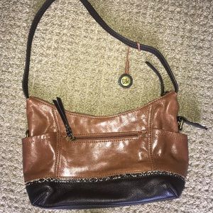 The Sak 2-toned brown leather purse